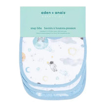 Aden + Anais - 3Pk Cotton Muslin Snap Bib, Space Explorers Image 2