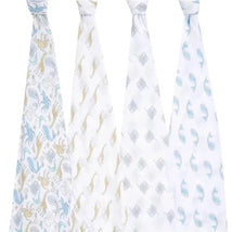 Aden + Anais - 4Pk Cotton Muslin Swaddle, Natural History Image 2