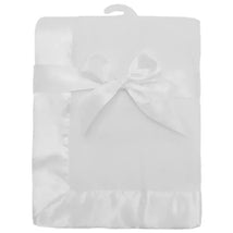 American Baby Company Fleece Blanket, White Image 1