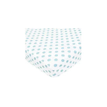 American Baby Cotton Percale Fitted Crib Sheet, Blue Dots Image 1