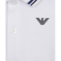 Armani Baby - Boy Essential Short Sleeve Polo, White Image 2
