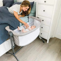 Baby Delight - Beside Me Wink Baby Bassinet & Bedside Sleeper, Grey Image 2