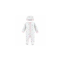 Baby Vision - 2Pc Baby Girl Sleep N Play and Cap Set, Preemie, Feathers Image 1
