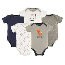 Baby Vision Hudson Baby 5-Pack Boys Bodysuit - Wild One 0-3M Image 1
