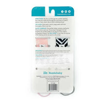 Bazzle Baby Black & Light Pink Print Pacifier Clips Baby Girl Image 2
