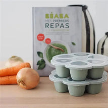 Beaba - Multiportions Silicone Baby Food Storage Container, Sage Image 2