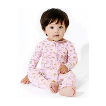 Bellabu Bea - Milk and Cookies Pink Bamboo Convertible Footie Image 2