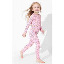 Bellabu Bear - Milk And Cookies Pink Kids Bamboo Pajamas, 18-24M Image 2