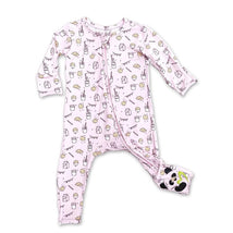 Bellabu Bear - Milk And Cookies Pink Kids Bamboo Pajamas Image 2