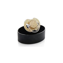 Bling Swarosvski Crystal Pacifier Gold 0/6M Image 1