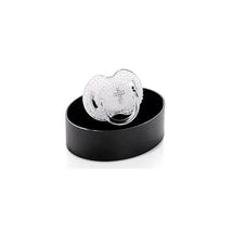 Bling Swarovski Crystal Pacifier Baptism Cross-Pearl With Clear Image 1