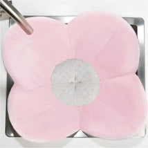 Bloomingbath.com - Poppy Flower Bath Mat - Sink Bathtub Cushion for Baby, Pink/Gray Image 1