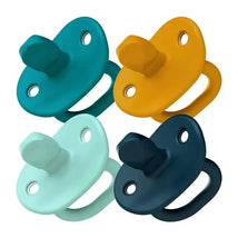 Boon Jewl Orthodontic Pacifier, Stage 1 Newborn+ Silicone Pacifier, Pack of 4, Blue Image 1