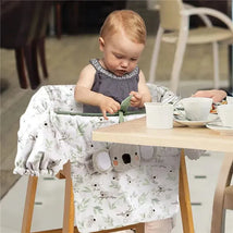 Boppy Luxe Shopping Cart and High Chair Cover - Gray Green Koalas & Leaves Image 2