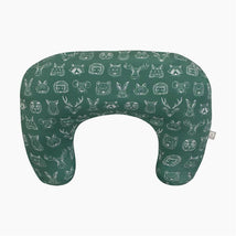 Boppy - New Basic Nursing Pillow, Green Forest Animal Sketch Image 1
