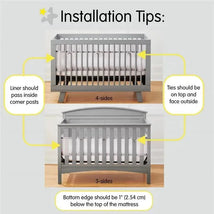 BreathableBaby - Breathable Mesh Liner for Full-Size Cribs, Classic 3mm Mesh, Blue Green Aqua Image 2