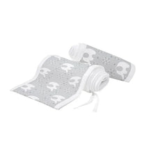 BreathableBaby - Classic Breathable Mesh Crib Liner, Peaceful Elephant Gray Image 2