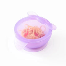 Bumkins - Silicone Feeding Set with Suction for Baby and Toddler, Purple Jelly Image 2