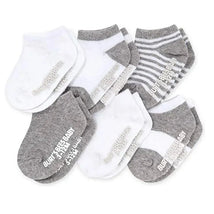 Burts Bees Organic Cotton Multi Heather Grey Baby Socks,6pk Image 1