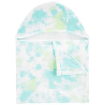 Carters - Baby Boy Tie Dye Hooded Towel, Light Blue Image 1