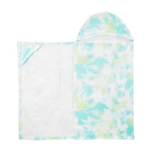 Carters - Baby Boy Tie Dye Hooded Towel, Light Blue Image 3