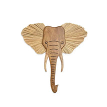 Crane - Baby Safari Nursery Décor, Wooden Animal Wall Décor, Elephant Image 1