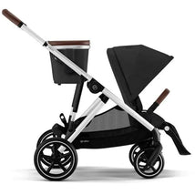 Cybex - Gazelle S 2 Single-to-Double Stroller, Silver Frame/Moon Black Image 1