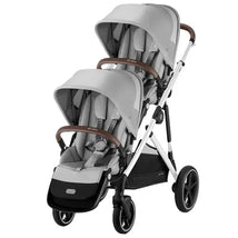 Cybex Gazelle S 2 Double Stroller Bundle - Lava Grey | Silver Frame Image 1