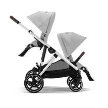 Cybex Gazelle S 2 Double Stroller Bundle - Lava Grey | Silver Frame Image 2