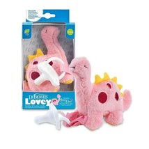 Dr. Brown - Baby Lovey Pacifier Holder & Teether Clip, Dinosaur Image 2