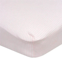 Gerber Bedding - 1Pk Fitted Baby Crib Sheet - Girl Rainbows Stripes Image 1