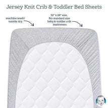 Gerber Bedding - 1Pk Fitted Baby Crib Sheet - Neutral White Image 3
