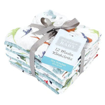 Hudson Baby - 12Pk Dino Baby Cotton Muslin Washcloths Image 2