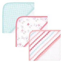 Hudson Baby - 3Pk Llama Baby Cotton Rich Hooded Towels Image 1