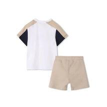 Hugo Boss Baby - Boy Logo Short Sleeve Tee And Shorts, White & Beige Image 2
