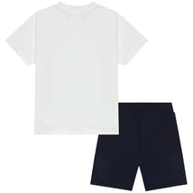 Hugo Boss Baby - Boy White & Navy Blue Mini Me Set Image 2