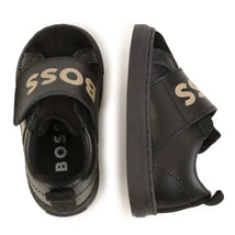 Hugo Boss Baby - Boys Black Velcro Logo Trainers Image 2