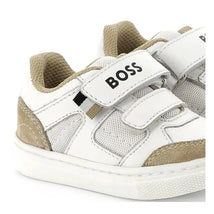 Hugo Boss Baby - Mini Me Sneaker Velcro Closure, White/Beige Image 2