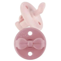 Itzy Ritzy Orthodontic Pacifier 2 Pack, Ballet Slipper & Primrose Bows Image 1