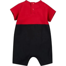 Jordan Baby - Big Block Romper Red And Black Image 2