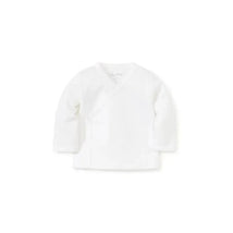 Kissy Kissy - Baby Neutral Pointelle Long Sleeve Cross Tee, White Image 1