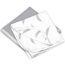 Kushies Baby Receiving Blanket 2-Pack,Flannel Grey Image 1