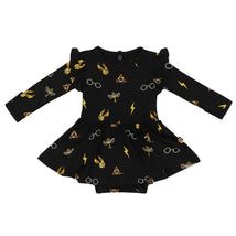 Kyte Baby - Long Sleeve Twirl Bodysuit Dress Midnight Icon Harry Potter Image 2