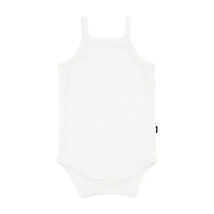 Kyte Baby - Ribbed Spaghetti Strap Bodysuit In Cloud, 6-12M Image 2