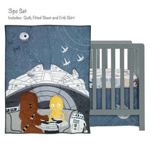 Lambs & Ivy - 3 Piece Baby Bedding Set, Stars Wars Millennium Falcon Image 3