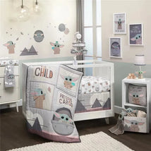 Lambs & Ivy - 3 Piece Baby Bedding Set, The Child Baby Yoda Image 1