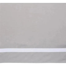 Lambs & Ivy - Signature Gray Linen with White Trim 4-Sided Crib Skirt Image 2