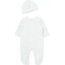 Little Me - 2Pk Baby Boy Wonder Quilt Footie & Hat Image 1