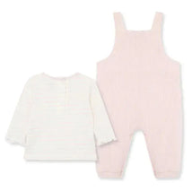 Little Me - 2Pk Baby Girl Charms Overall Set Pink Image 2