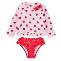 Little Me - 2Pk Baby Swim Rash Guard Set, Strawberry Image 1